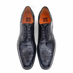 Ugo Vasare H & H Alligator Wingtip Brogues Black