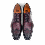 Ugo Vasare H & H Alligator Wingtip Brogues Burgundy