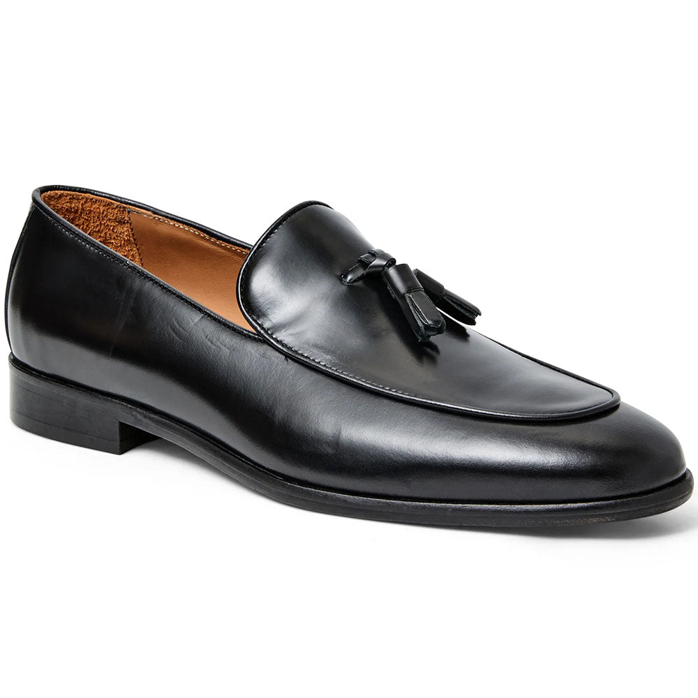 Bruno Magli Hugo Leather Tassel Loafer Black