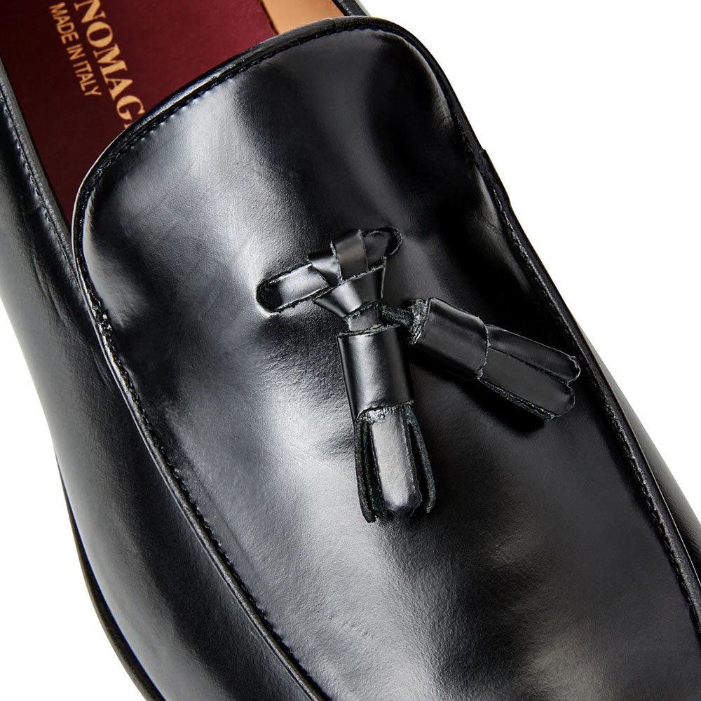 Bruno Magli Hugo Leather Tassel Loafer Black