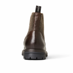 Bruno Magli Hunter Contemporary Lace-Up Stretch Boot Dark Brown
