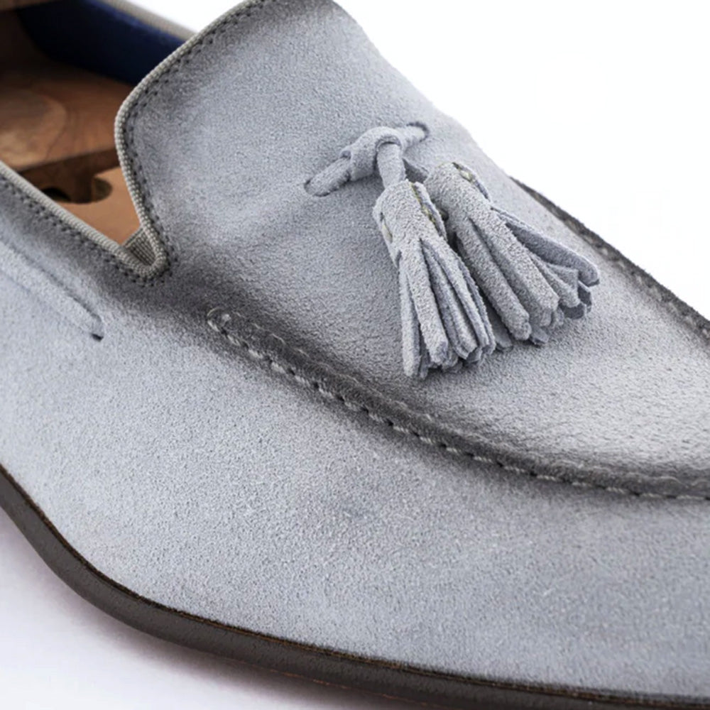 Harris Firenze 1913 Suede Tassel Moccasin Grey