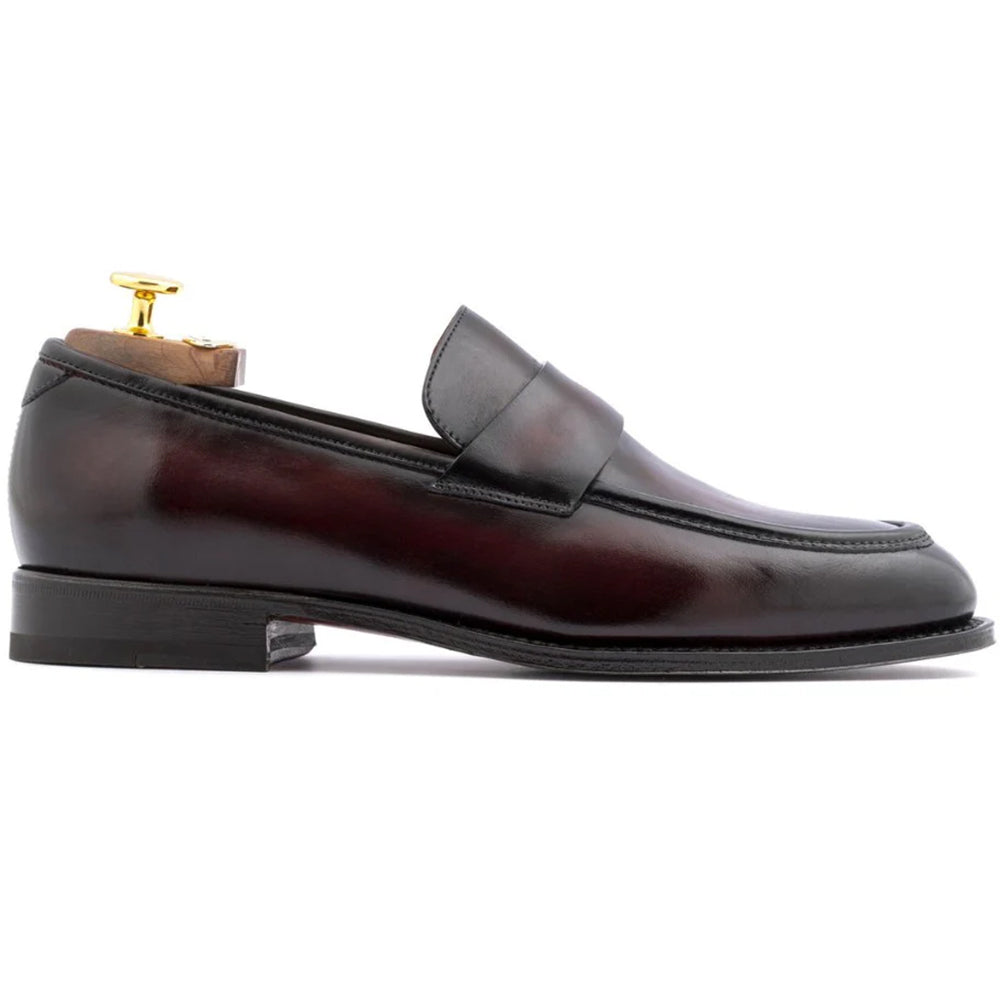 Harris Firenze 1913 Hand-Painted Leather Loafer Brown