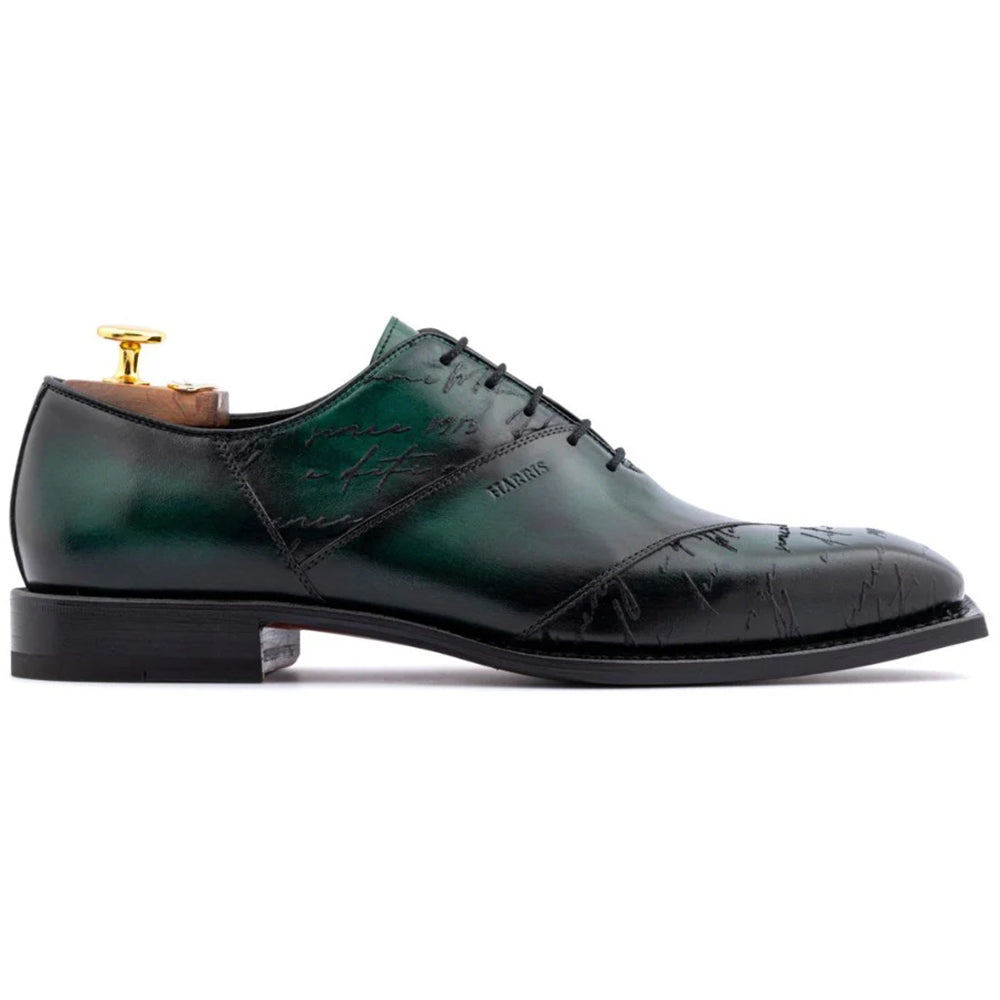 Harris Firenze 1913 Hand-Painted Signature Oxford Green