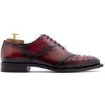 Harris Firenze 1913 Hand-Painted Signature Oxford Bordeaux