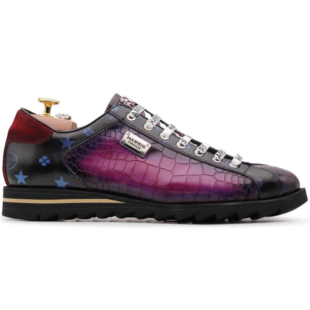 Harris Firenze 1913 Leather Sneakers Burgundy
