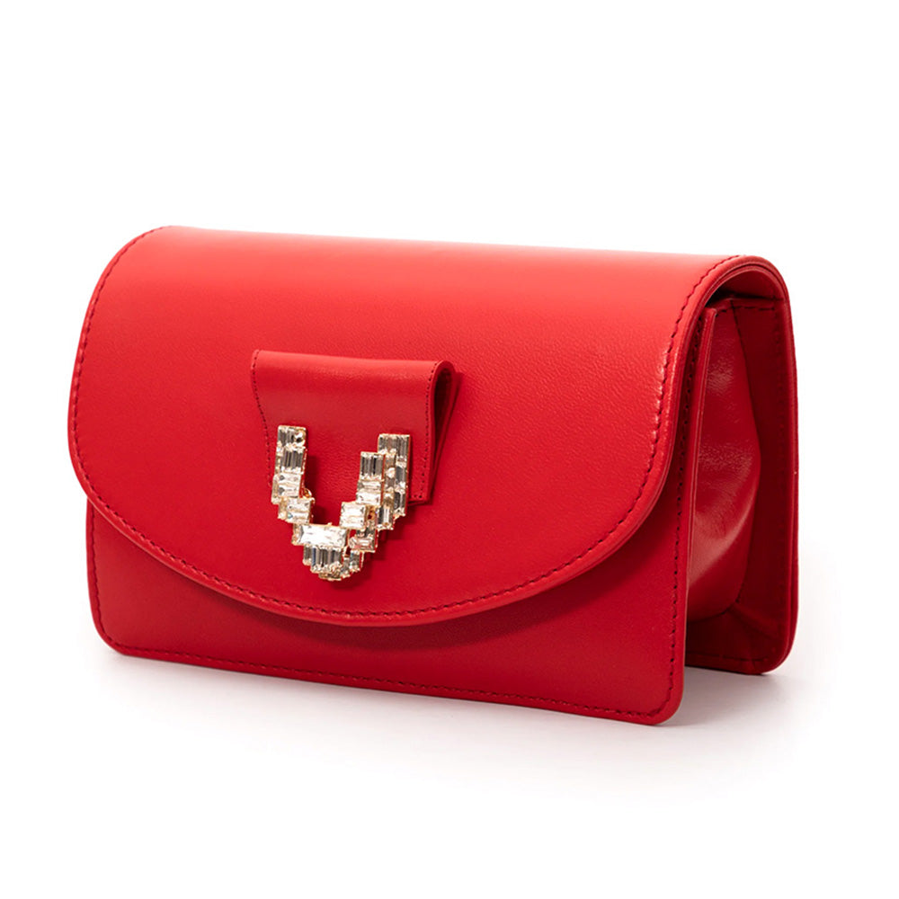 Vinci Leather The Love Women's Leather Handbag Red