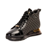 Vinci Leather The Monte Carlo Limited Edition High-Top Sneaker Black & Gold
