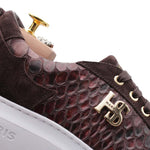 Harris Firenze 1913 Python Printed Sneakers Dark Brown