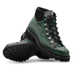 Harris Firenze 1913 Pedula Crocodile Print Boots Green