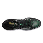 Harris Firenze 1913 Pedula Crocodile Print Boots Green