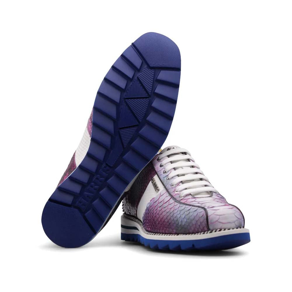 Harris Firenze 1913 Precious Python Sneakers Porpora
