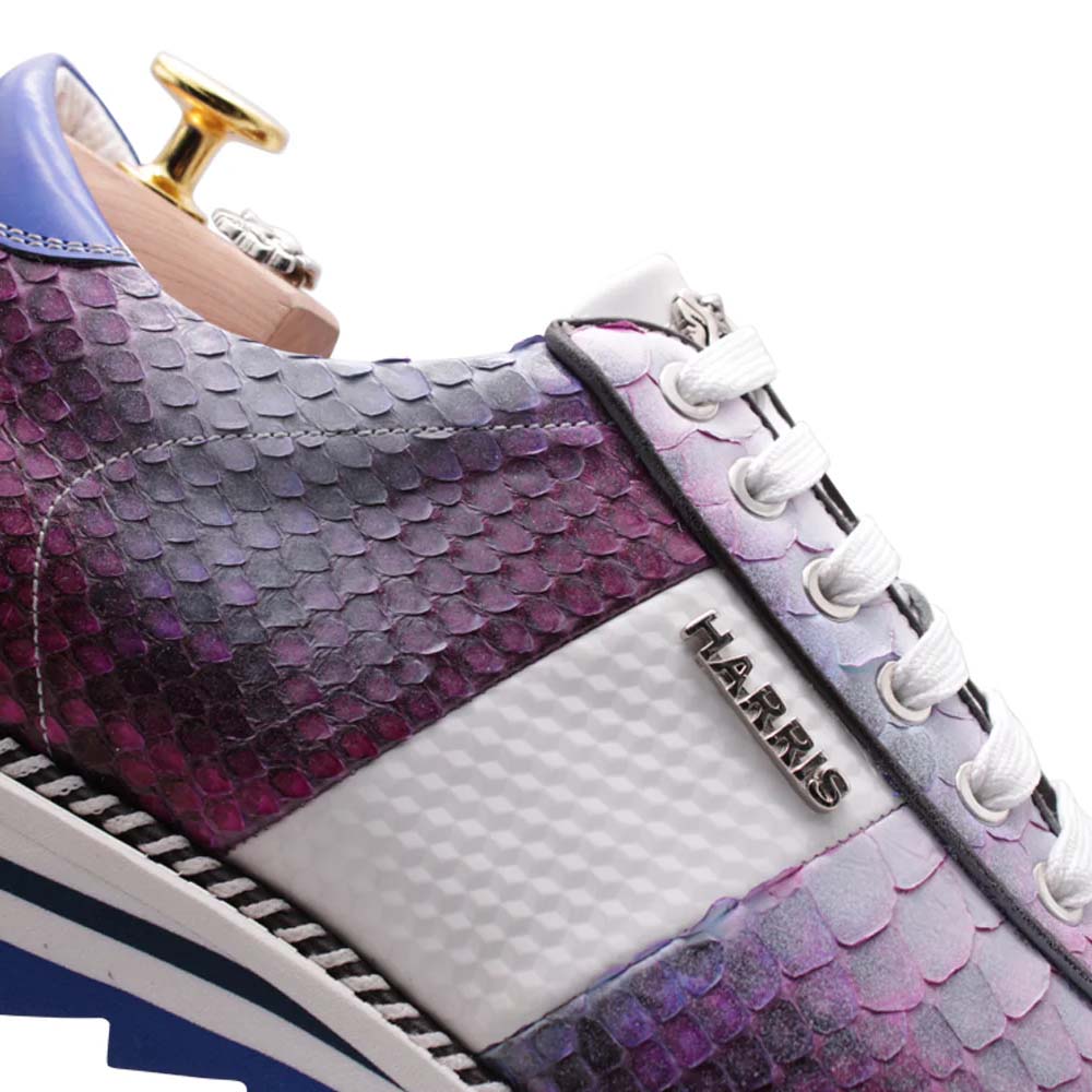 Harris Firenze 1913 Precious Python Sneakers Porpora