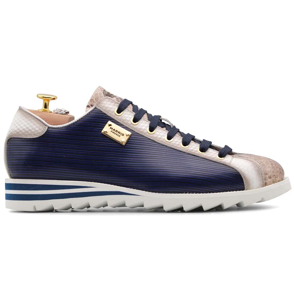 Harris Firenze 1913 Precious Python Sneaker Blue
