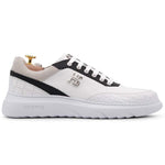 Harris Firenze 1913 Crocodile Print Sneakers White / Black