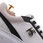 Harris Firenze 1913 Crocodile Print Sneakers White / Black
