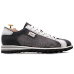 Harris Firenze 1913 Carbon Print Leather Sneakers Black