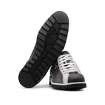 Harris Firenze 1913 Carbon Print Leather Sneakers Black