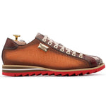 Harris Firenze 1913 Hand Shaded Python Sneaker Arancio