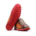 Harris Firenze 1913 Hand Shaded Python Sneaker Arancio