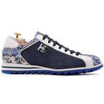 Harris Firenze 1913 Python & Perforated Sneaker Blue