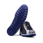 Harris Firenze 1913 Python & Perforated Sneaker Blue