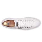 Harris Firenze 1913 Crocodile Print Leather Sneaker White