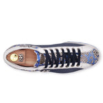 Harris Firenze 1913 Python & Perforated Sneaker Blue
