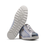 Harris Firenze 1913 Leather Perforated Sneakers White / Blue