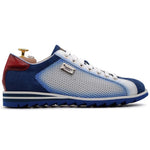 Harris Firenze 1913 Suede Perforated Sneakers Azzuro