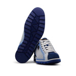 Harris Firenze 1913 Suede Perforated Sneakers Azzuro