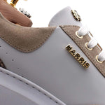 Harris Firenze 1913 Python & Suede Sneakers Beige