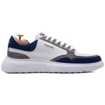 Harris Firenze 1913 Leather & Suede Sneakers White / Blue
