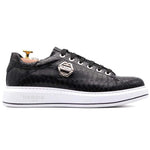 Harris Firenze 1913 Precious Python Sneakers Black