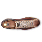 Harris Firenze 1913 Hand Shaded Leather Sneakers Brown