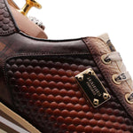 Harris Firenze 1913 Hand Shaded Leather Sneakers Brown
