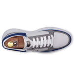 Harris Firenze 1913 Leather & Suede Sneakers White / Blue