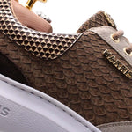 Harris Firenze 1913 Precious Python & Suede Sneakers Brown