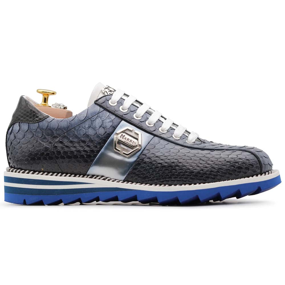 Harris Firenze 1913 Precious Python Sneakers Black