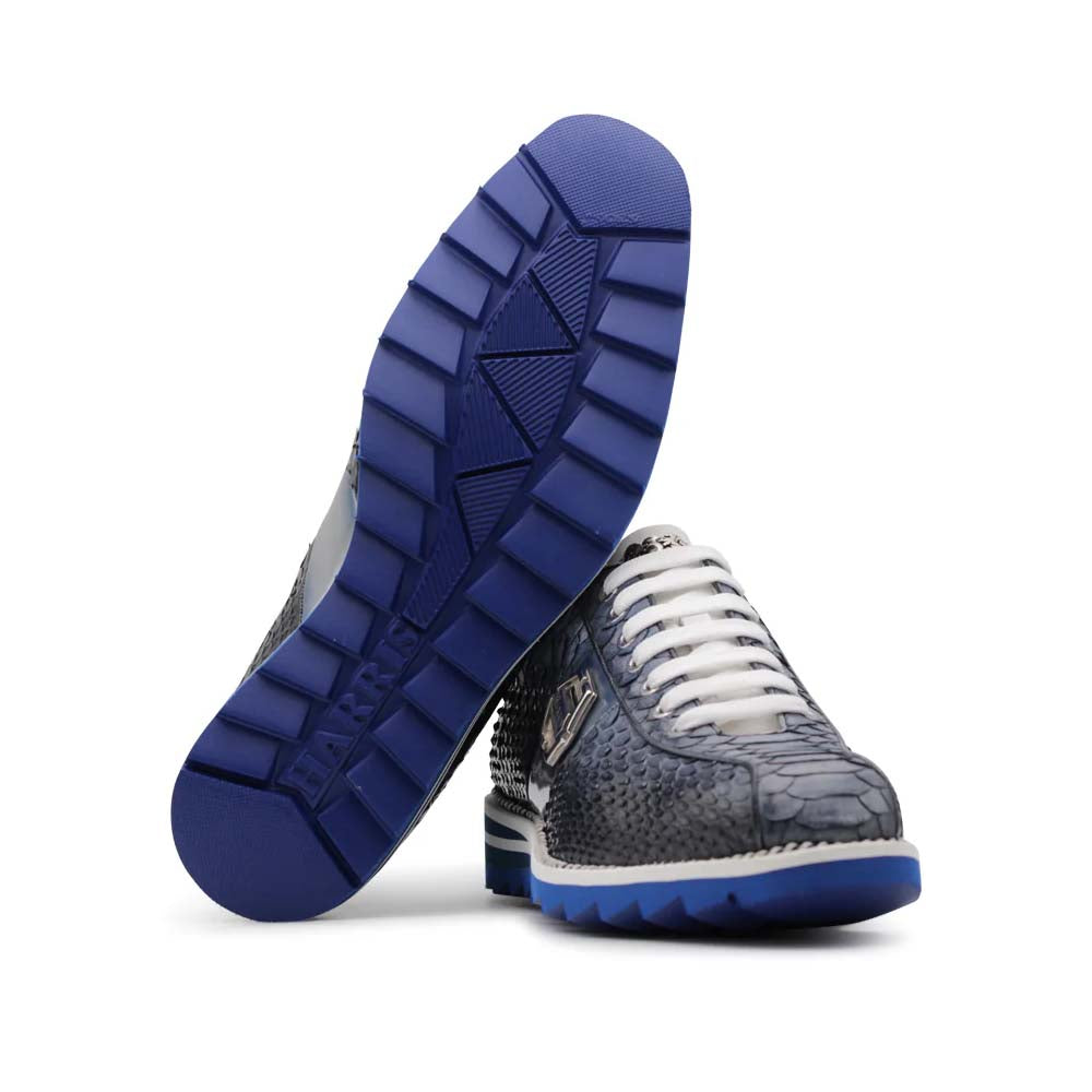 Harris Firenze 1913 Precious Python Sneakers Black