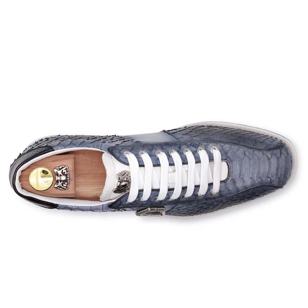 Harris Firenze 1913 Precious Python Sneakers Black