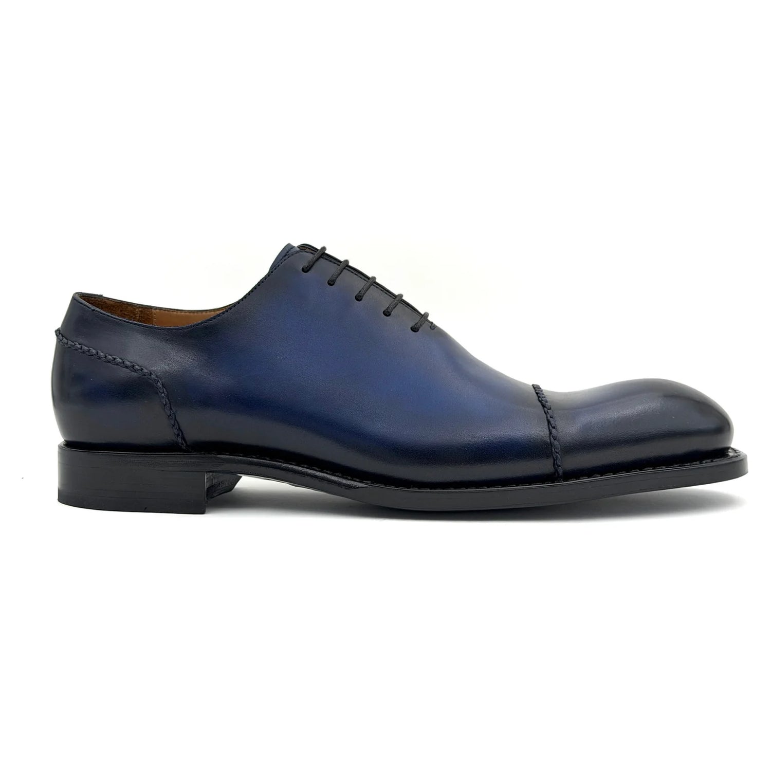 Ugo Vasare Henry Leather Cap Toe Oxford Navy