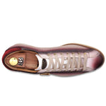 Harris Firenze 1913 Pierced Leather Sneakers Red