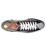 Harris Firenze 1913 Coccodrillo / Python Leather Sneaker Celetste