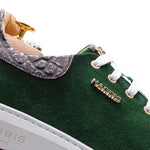 Harris Firenze 1913 Hand Shaded Suede Sneakers Green
