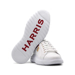 Harris Firenze 1913 Printed Leather Sneakers White