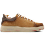 Harris Firenze 1913 Hand Shaded Suede Sneakers Ocra