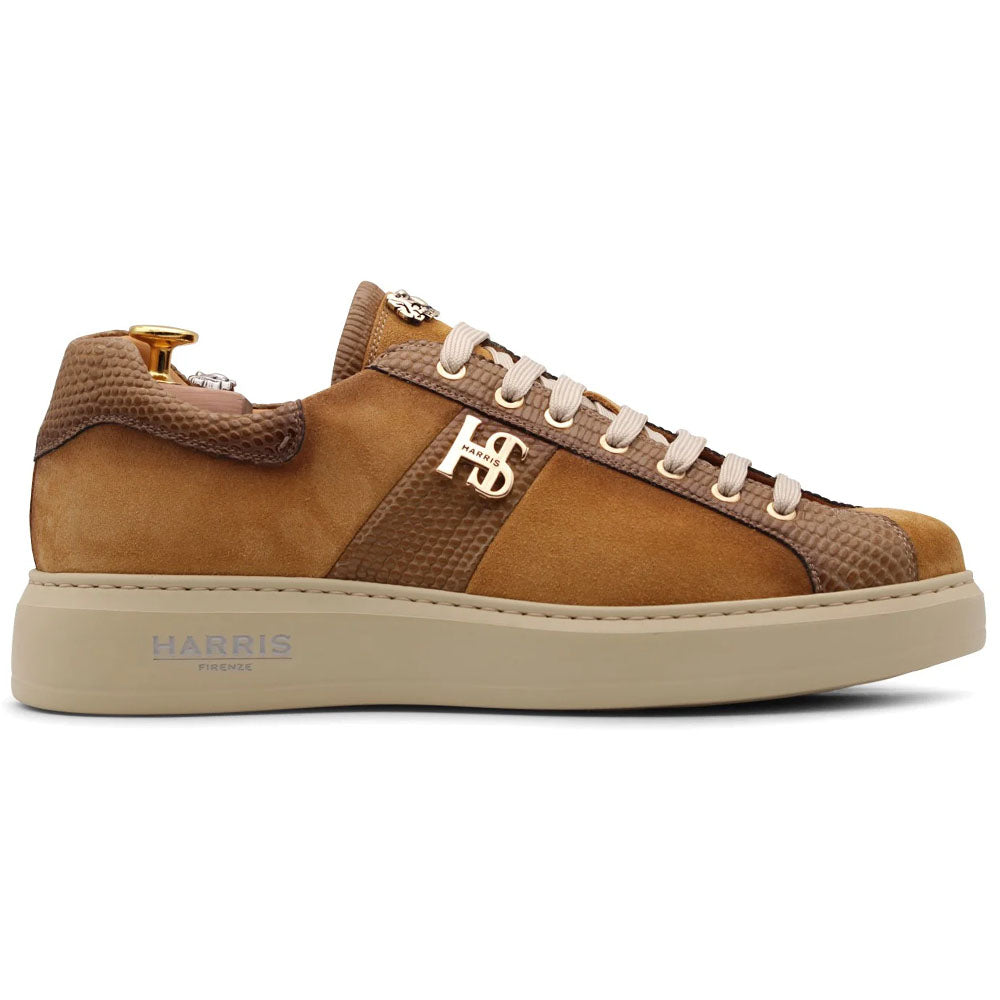 Harris Firenze 1913 Hand Shaded Suede Sneakers Brown