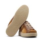 Harris Firenze 1913 Hand Shaded Suede Sneakers Brown