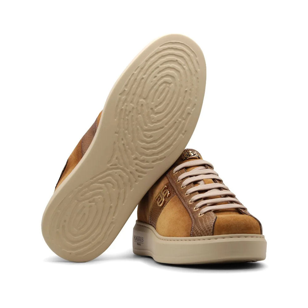 Harris Firenze 1913 Hand Shaded Suede Sneakers Brown